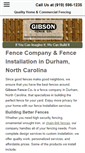 Mobile Screenshot of gibsonfence.com